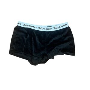 Juicy Couture Black Shorts with Logo Waistband